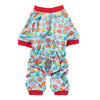 FuzzYard Dog Apparel Sz 4 You Drive Me Glazy Donuts Soft Plush Blue Dog Pajamas