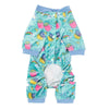FuzzYard Dog Apparel Wakey Wakey Soft Plush Blue Dog Pajamas