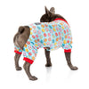FuzzYard Dog Apparel You Drive Me Glazy Donuts Soft Plush Blue Dog Pajamas