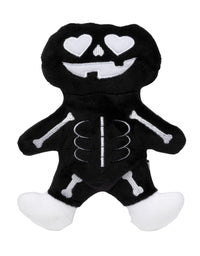 Halloween X-Ray Pumpkin Skeleton Plush Squeaky Dog Toy