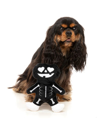 Halloween X-Ray Pumpkin Skeleton Plush Squeaky Dog Toy
