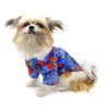 Doggie Design, Inc CollardShirts MD Ukuleles & Surfboards Blue Hawaiian Camp Collared Dog Shirt