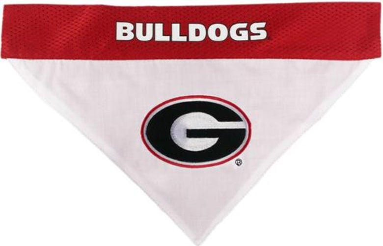 Georgia Bulldogs Reversible Reflective Pet Bandana - S/M