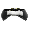 Mirage Pet Products Collars Blk / 10" Johnny Patent Bow Dog Collar - 2 Colors