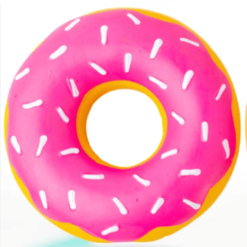 Zippypaws dog toys Straw Latex Donutz Dog Toy in 3 Colors