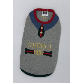 luna blue Tee's DkGR / SM GRRRCI Dog Tank