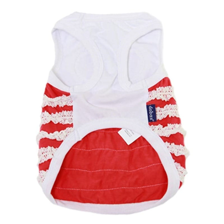 Parisian Pet Dresses Love Heart Lace Ruffles Dog Dress