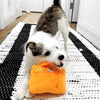 Haute Diggity Dog dog toys Barkin Bag Orange Plush Squeak Dog Toy