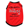 AE dog apparel XS "Nothing Under This Shirt" Dog Tee