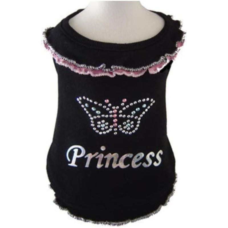 Puppe Love / PamPet USA dog apparel Pink / 1 Butterfly Princess Dog Blouse - Pink or Blue