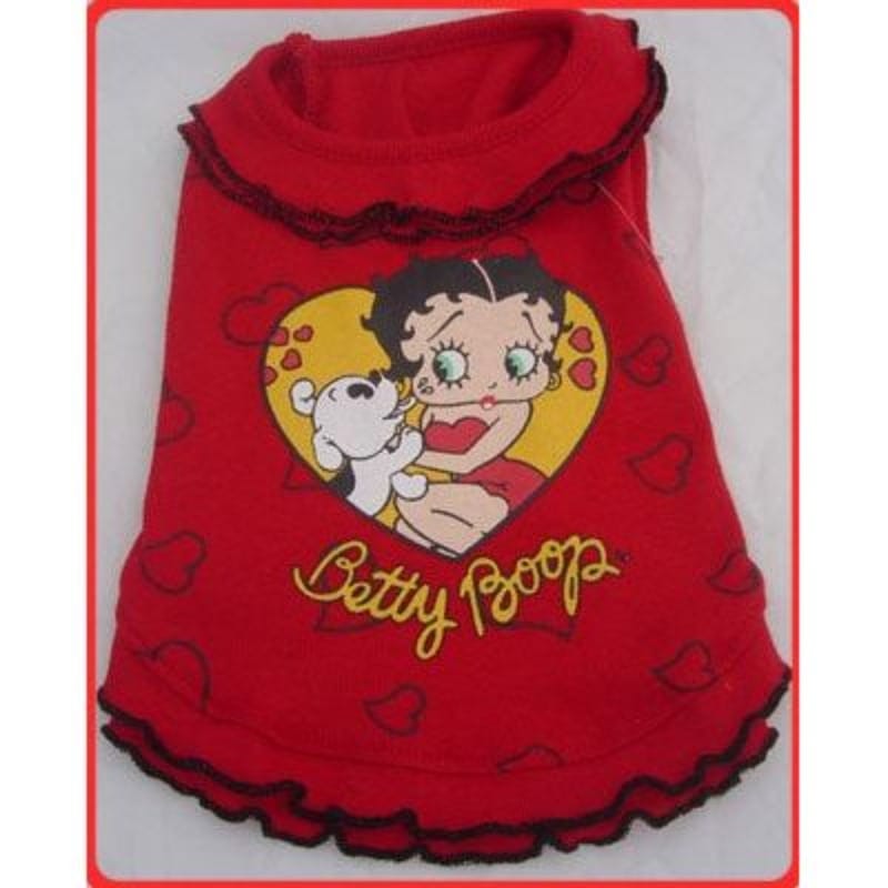 Puppe Love / PamPet USA Dresses SZ 0 Betty Bp Allover Heart Ruffle Pet Dress - Only Available in Size 0