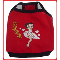 Puppe Love / PamPet USA Tee's SZ 0 Betty Bp Red Pet Tank Top with Black Trim