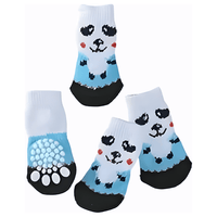 TM - DEVELOP STAR Pet Socks LG Panda Bear Non-Skid Bottom Warm Pet Socks - 4pc