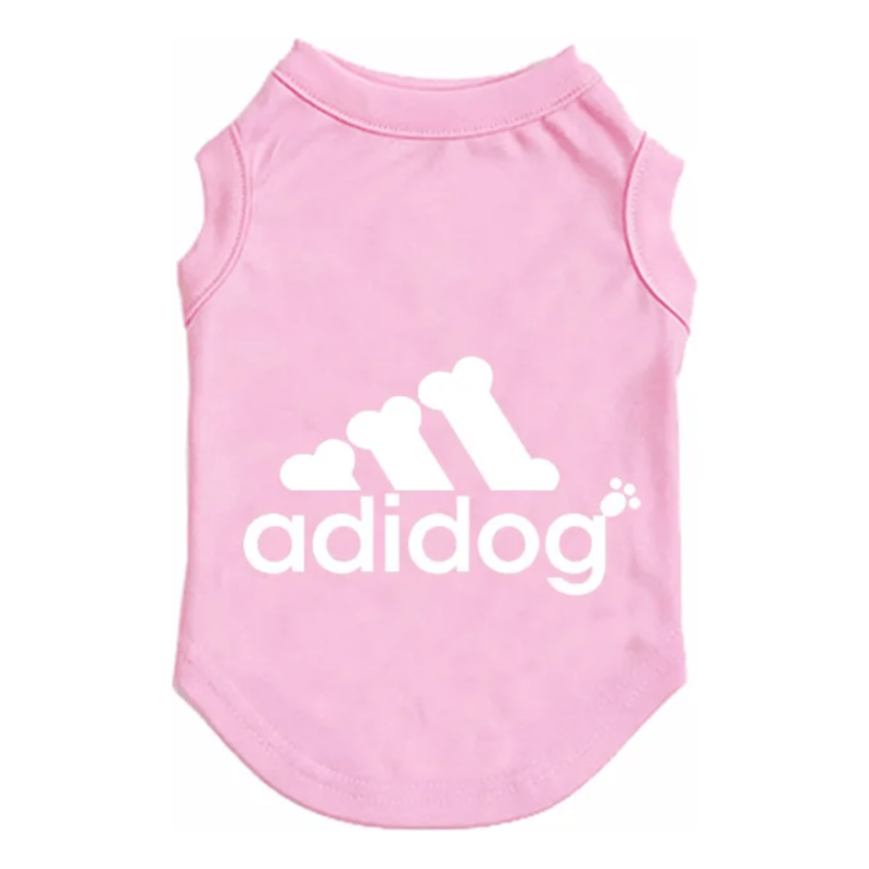 AE Dog Apparel Pink / XS Adi-dog Dog Tee in Pink or Black