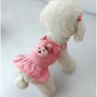 AE dog apparel Corduroy Easter Bunny Spring Dog Dress - Yellow or Pink