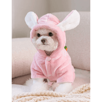 AE Dog Apparel Fleece Bunny Dog Costume in Pink or White