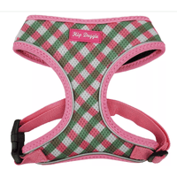 Barker's Bowtique Harnesses XS HD Ultra Comfort Pink and Green Reflective Dog Harness