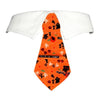Pooch Outfitters COLLARS XXS/XS Halloween Trick or Treat Orange Pumpkin Dog Shirt Tie Collar