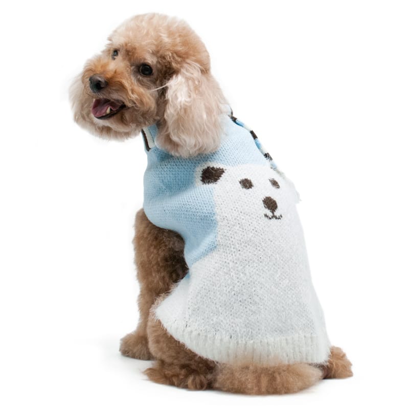 Dogo Pet Fashions SWEATERS 2XL Polar Bear Stripe Scarf Dog Sweater - 2XL only