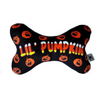 Lil Pumpkin Fall Season Halloween Plush Squeaky Bone Dog Toy - 2 Sizes