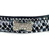 Mirage Pet Products Collars XL Faux Snake Skin Bone Pet Collar