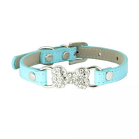 Mirage Pet Products Collars LtBl / XS Bling Bone Dog Collar
