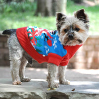 Combed Cotton Snowman Christmas Holiday Warm Dog Sweater