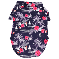 Doggie Design, Inc Dog Apparel M Hawaiian Moonlight Sails Camp Dog Shirt