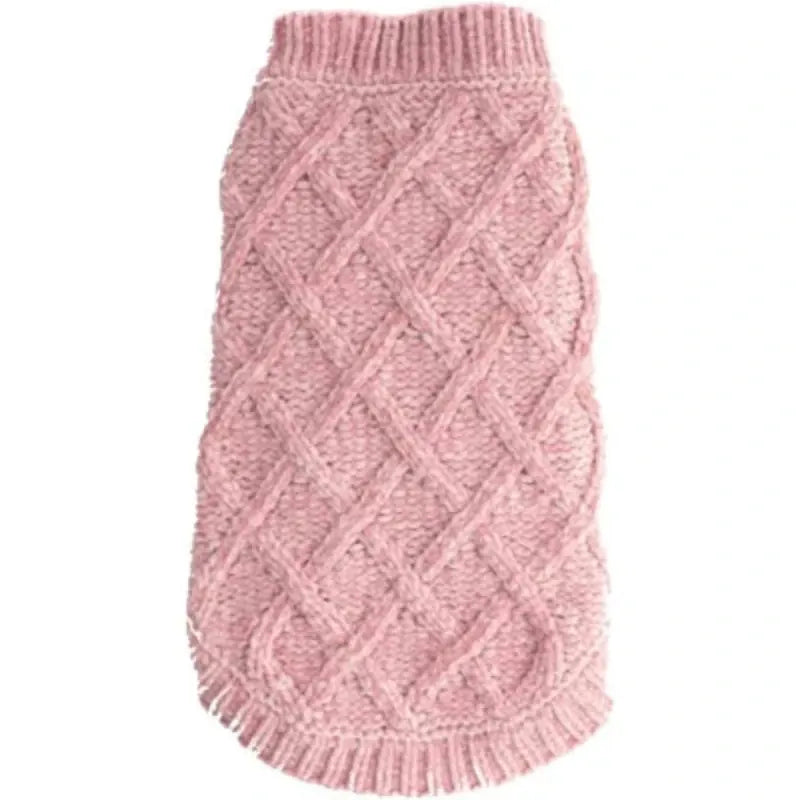 fabdog Sweaters XS Chenille Pink Dog Sweater - Only size XS available