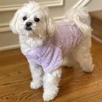 Lavender Soft Warm Plush Fleece Dog Pullover/ Sweater