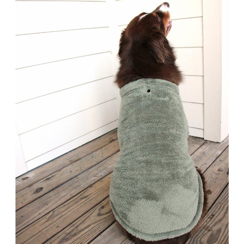 Moss Green Soft Warm Plush Fleece Dog Pullover/ Sweater
