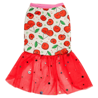 AE Dog Apparel S Spring Cherry Red Tutu Pet Dress