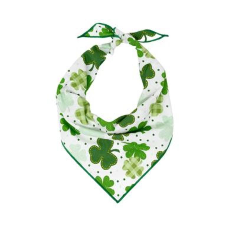 Hunter K9 Bandanas SM St. Patricks Shamrock Dog Bandana