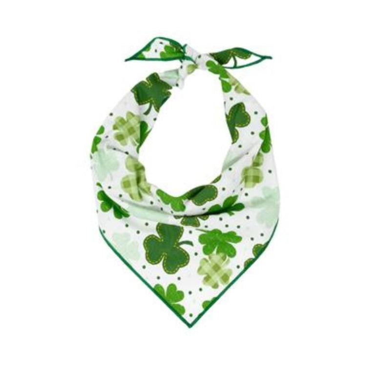 Hunter K9 Bandanas SM St. Patricks Shamrock Dog Bandana
