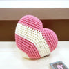 DogoPet.com Crochet Toys Stripy Heart Crochet Toy