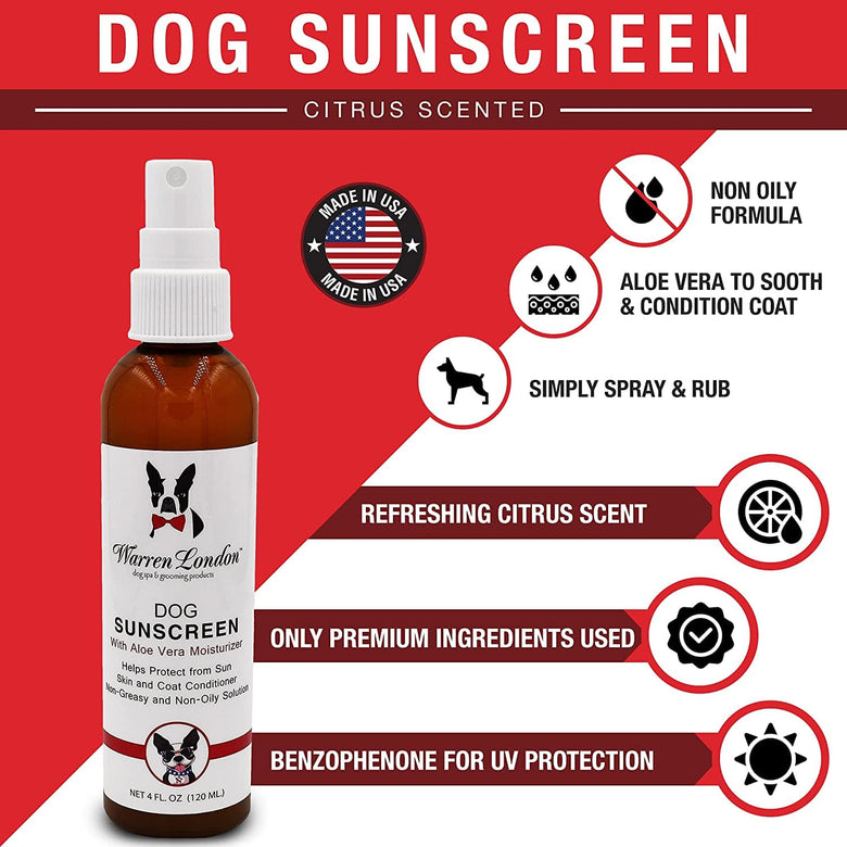 Warren London Spa Product Dog Sunscreen With Aloe Vera Moisturizer