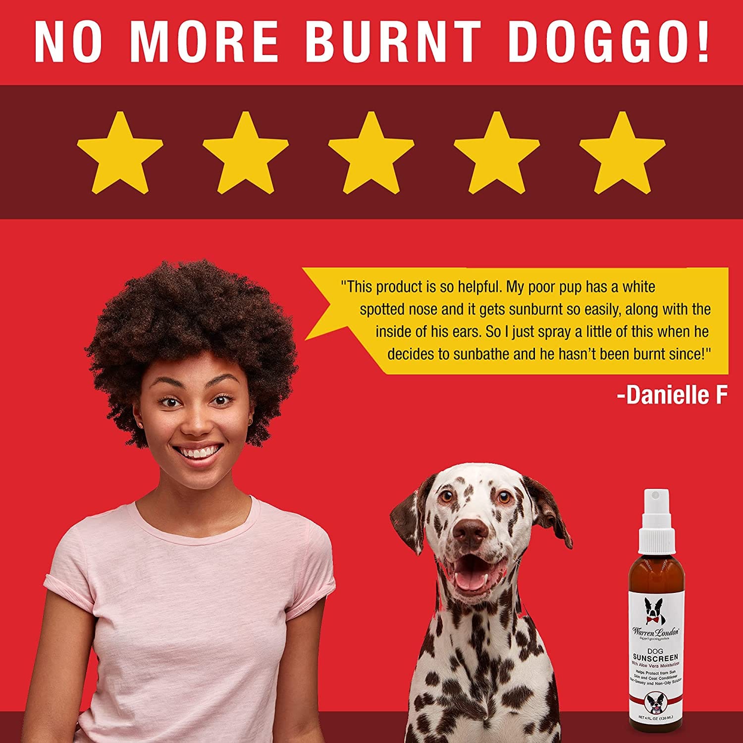 Warren London Spa Product Dog Sunscreen With Aloe Vera Moisturizer