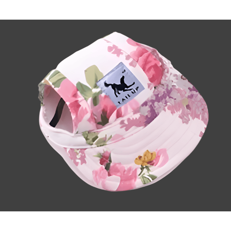 AE-GOUGOU Hats SM Floral Creme Baseball Pet Cap