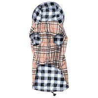 The Worthy Dog Jackets Tan Plaid London Dog Raincoat