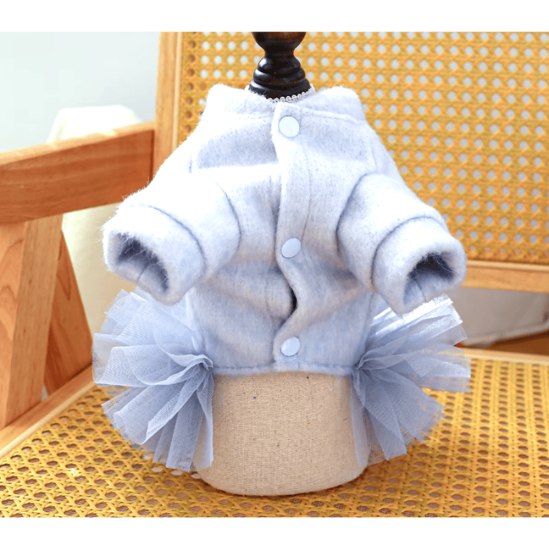 AE - PETCIRCLE dog apparel Crown Princess Embroidered Tutu Pet Dress