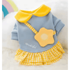 AE DRESSES Blue / XS Wonderful Daisy or Carrot Spring Dog Dresses - Blue or Orange