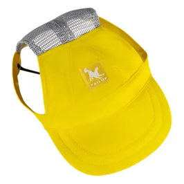 AE-GOUGOU Hats SM Tailup Breathable Mesh Baseball Pet Cap Yellow
