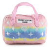 Haute Diggity Dog dog toys S Pink Ombre Chewy Handbag Plush Squeak Dog Toy - 2 Sizes