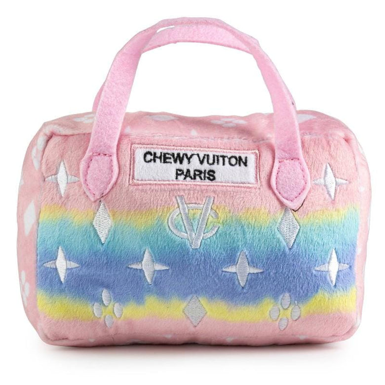Haute Diggity Dog dog toys S Pink Ombre Chewy Handbag Plush Squeak Dog Toy - 2 Sizes