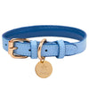 PoisePup Collars-Leashes S Ocean Vibes Blue Luxury Leather Dog Collar