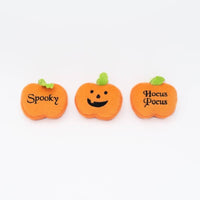 ZippyPaws dog toys Halloween Miniz Pumpkins Plush Squeak Dog Toy Set - 3 Pc