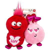 Huxley & Kent dog toys Tiny Tuff Valentine's Love Bugs Dog Toy Set - 2 Pk