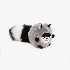 ZippyPaws dog toys Bushy Throw Raccoon Plush Dog Toy