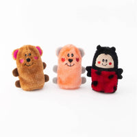 Zippypaws dog toys Valentine's Squeakie Buddies Plush Squeak Dog Toy Set - 3 Pk