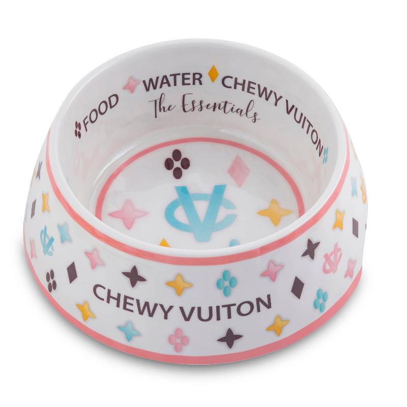 Haute Diggity Dog Bowls - Feeders S White Chewy Pet Bowl in 3 Sizes